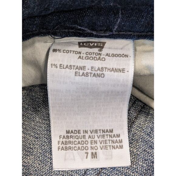 Levis 528 Curvy Cut Cowgirl Jeans 7 Juniors Blue Bootcut Stretch Denim VTG Y2K - Picture 7 of 11